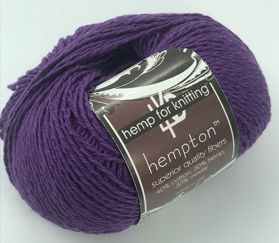 Hemp and Cotton Blend - Hempton - Pansy image 0